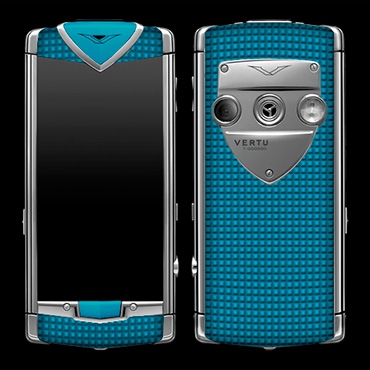 Vertu Constellation T Smile Coral Blue Голубая резина