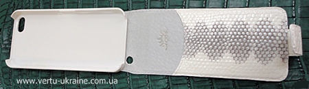 чехол из белой морской змеи iPhone5