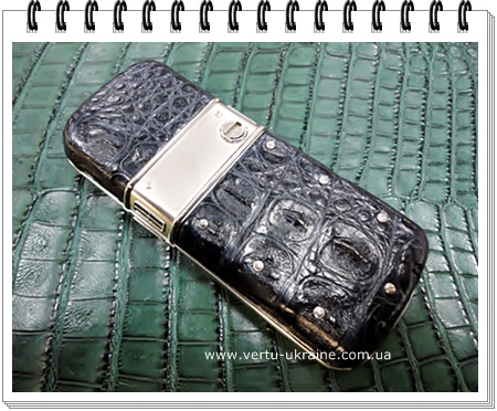 кожа синего крокодилана Vertu Constellation